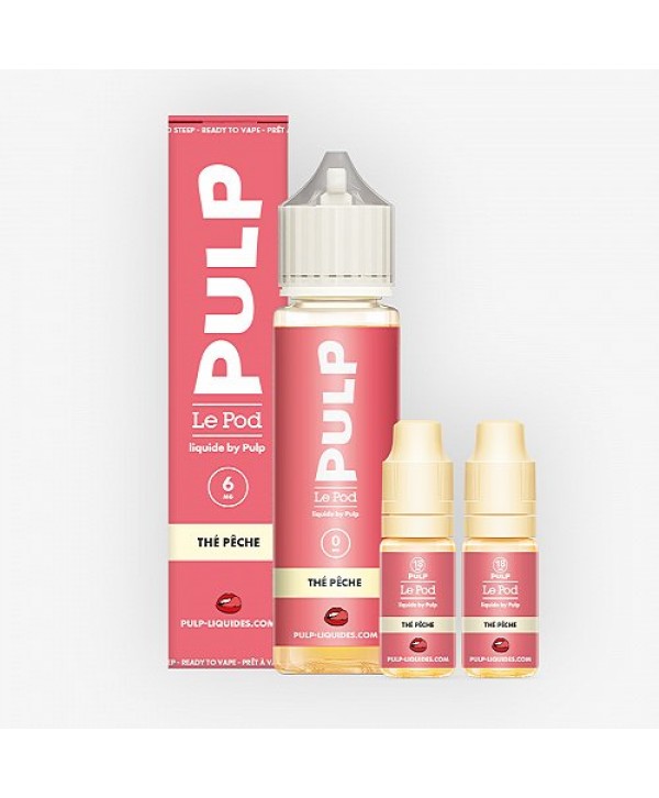 Pack 60ml Thé Pêche Pod Liquide Pulp - 06mg