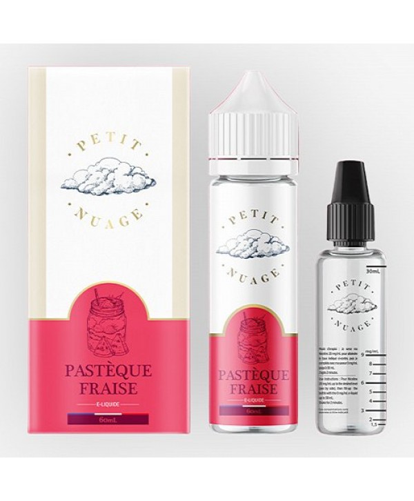 Pastèque Fraise Petit Nuage 60ml + Fiole Vide 30ml Graduée