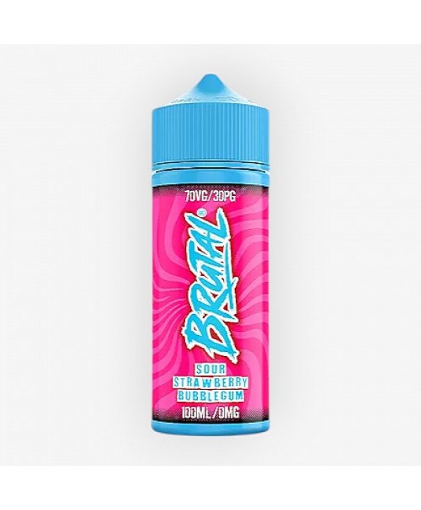 Sour Strawberry Bubblegum Brutal Just Juice 100ml