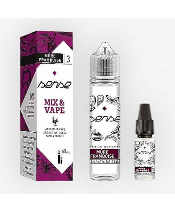 Pack 50ml + 10ml Mûre Framboise Sense - 03mg