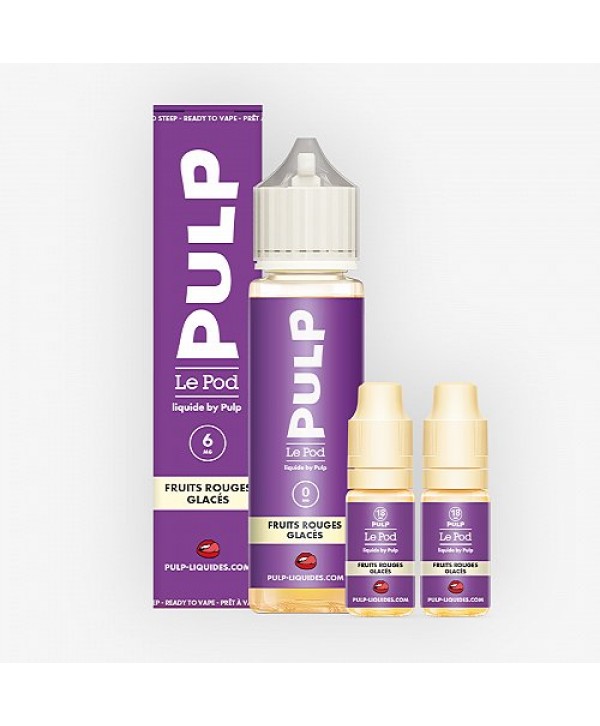 Pack 60ml Fruits Rouges Glacés Pod Liquide Pulp - 06mg