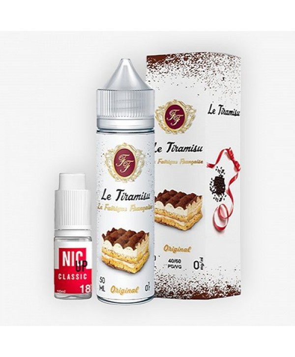 Le Tiramisu La Fabrique Française 50ml + Booster Nic Up 10ml