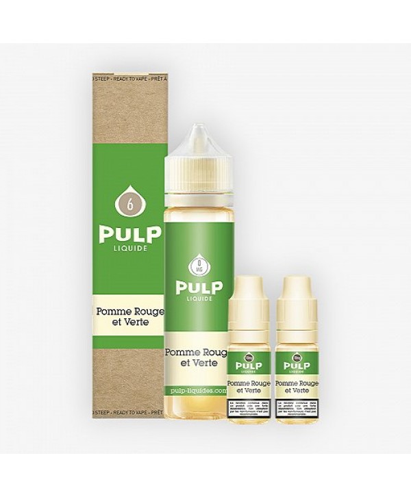 Pack 60ml Pomme Rouge Et Verte Pulp - 06mg