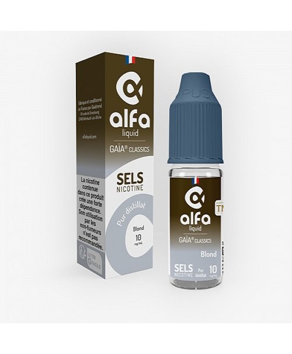 Blond Sels De Nicotine Gaïa Classics Alfaliquid 10ml