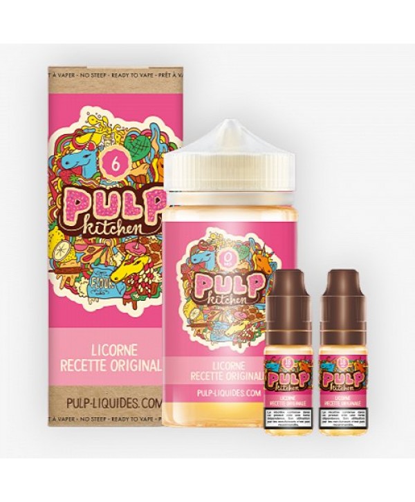 Pack 200ml + 10ml Licorne Recette Originale Pulp Kitchen - 06mg