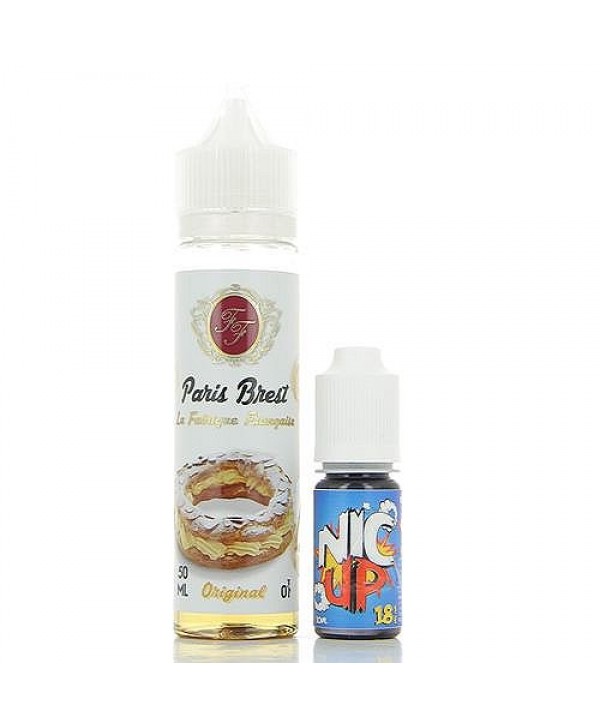 Paris Brest  La Fabrique Française 50ml + Booster Nic Up 10ml 18mg