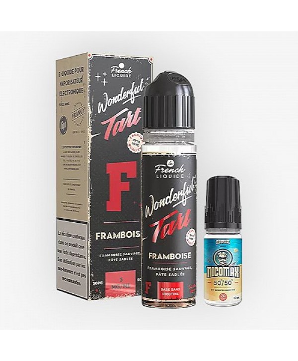 Framboise Easy2Shake 50/50 03mg 50ml Wonderful Tart Le French Liquide