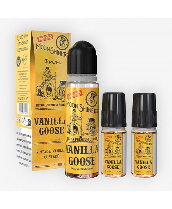 Pack 40ml + 2x10ml Vanilla Goose Moonshiners - 06mg