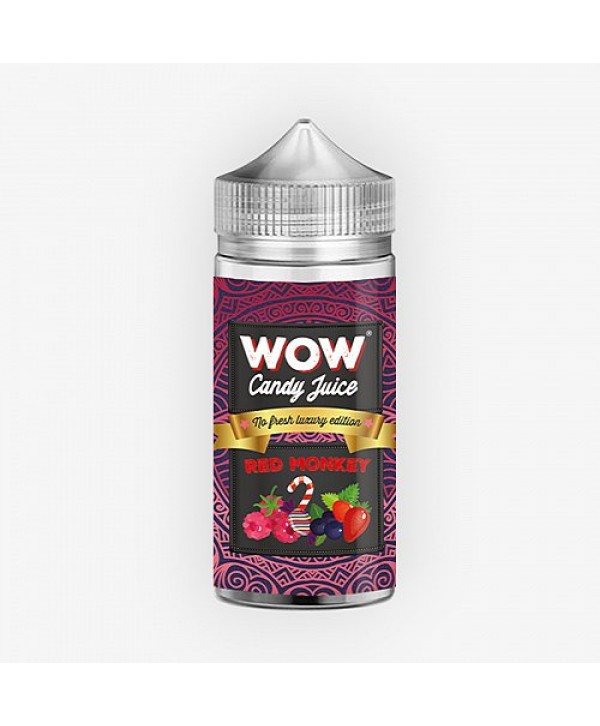 Red Monkey No Fresh WOW Candy Juice Made In Vape 100ml