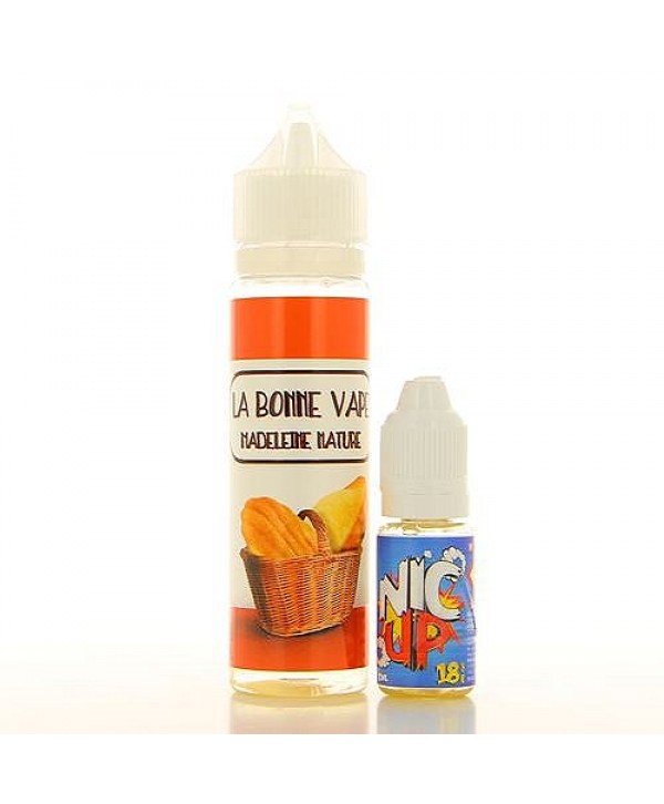 Madeleine Nature  La Bonne Vape 50ml + Booster Nic Up 10ml 18mg