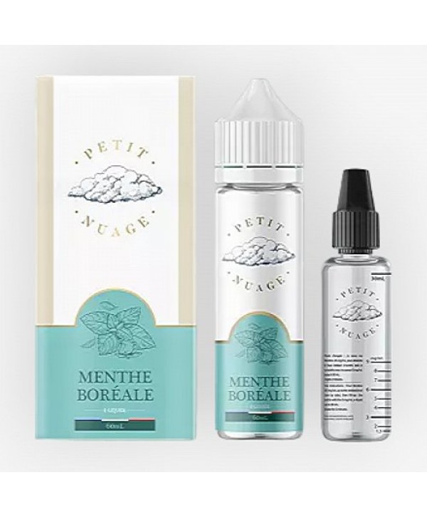 Menthe Boréale Petit Nuage 60ml + Fiole Vide 30ml Graduée