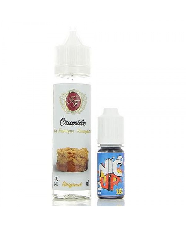 Crumble La Fabrique Française 50ml + Booster Nic Up 10ml 18mg
