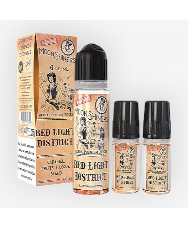 Pack 40ml + 2x10ml Red Light District Moonshiners - 06mg