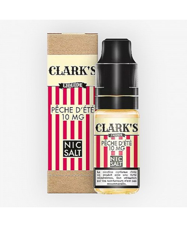 Pêche D'Été Nic Salt Clark's Liquide 10ml