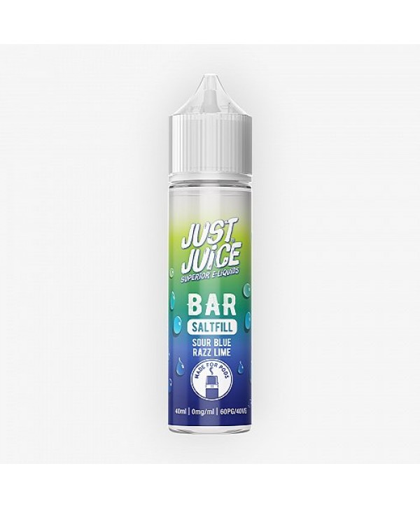 Sour Blue Razz Lime Bar Saltfill Just Juice 40ml