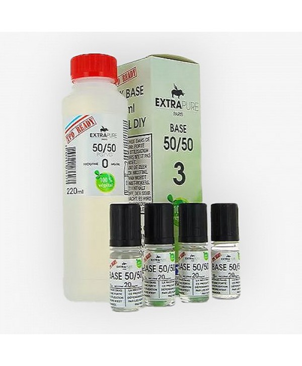 Pack Base 260ml 50/50 03mg Extrapure