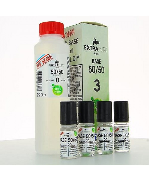 Pack Base 260ml 50/50 03mg Extrapure