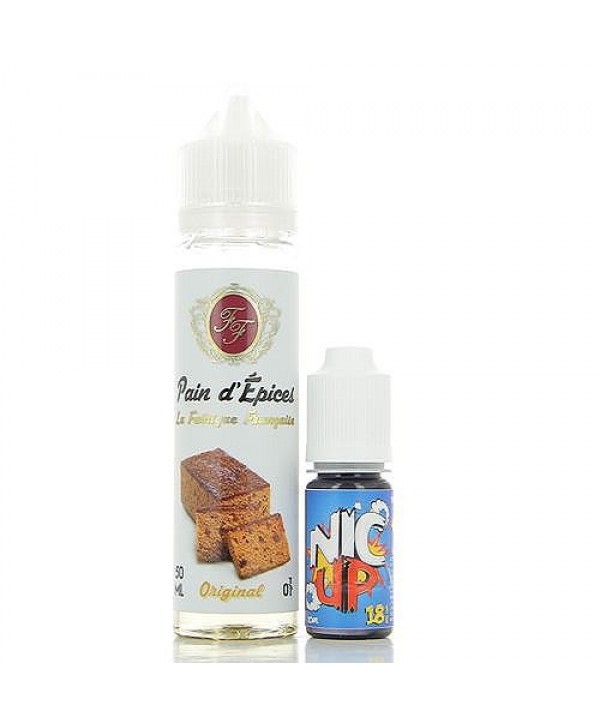 Pain D'Épices La Fabrique Française 50ml + Booster Nic Up 10ml 18mg