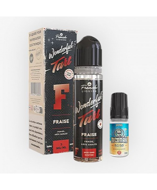Fraise Easy2Shake 50/50 03mg 50ml Wonderful Tart Le French Liquide
