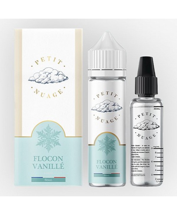 Flocon Vanille Petit Nuage 60ml + Fiole Vide 30ml Graduée