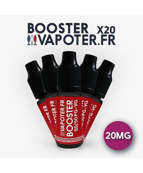 Lot de 20 Boosters 50/50 Vapoter.fr 10ml 20mg