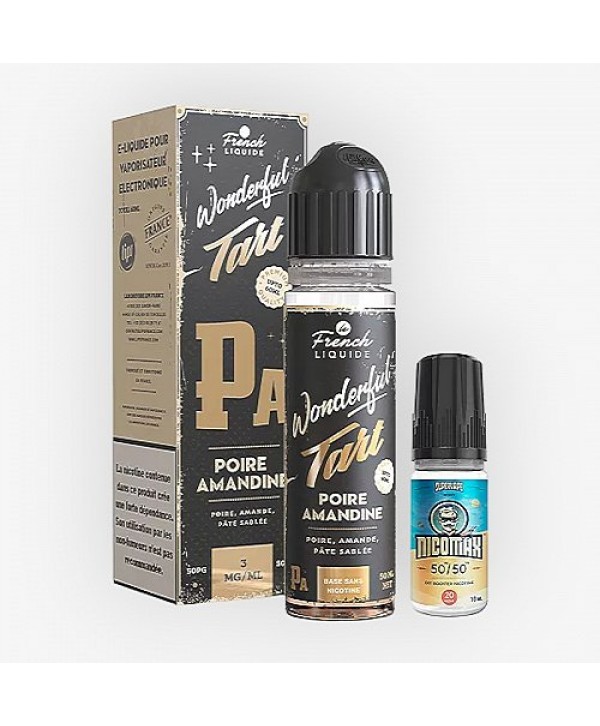 Poire Amandine Easy2Shake 50/50 03mg 50ml Wonderful Tart Le French Liquide