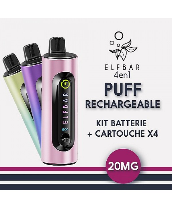 Puff rechargeable Elfbar 4en1