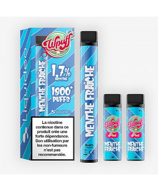 Puff rechargeable Wpuff 1800 1.7% Liquideo