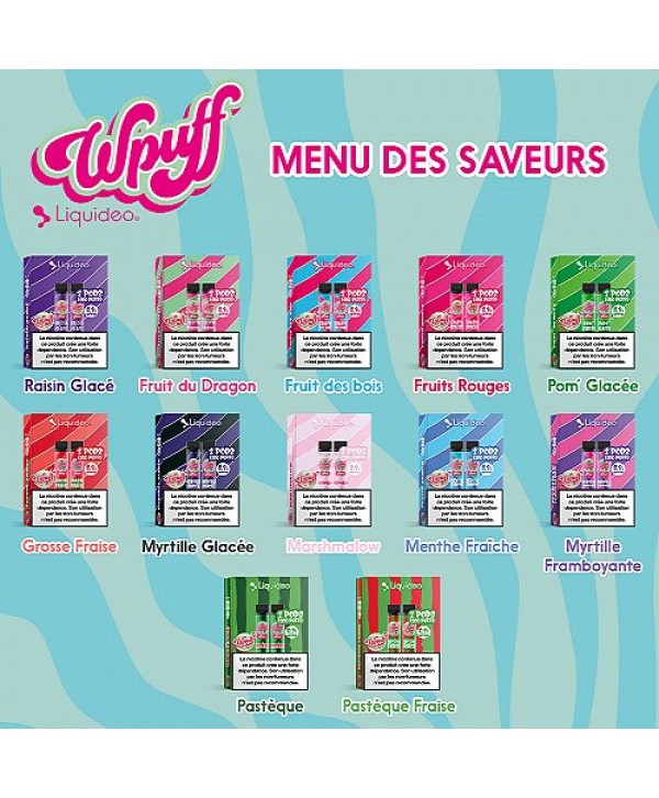 Puff rechargeable WPuff 1800 0.9% Liquideo